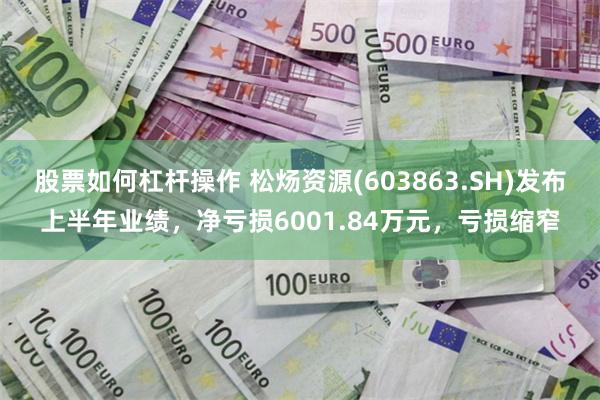 股票如何杠杆操作 松炀资源(603863.SH)发布上半年业绩，净亏损6001.84万元，亏损缩窄