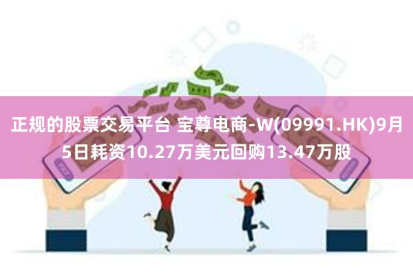 正规的股票交易平台 宝尊电商-W(09991.HK)9月5日耗资10.27万美元回购13.47万股