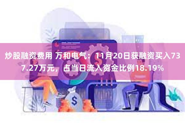 炒股融资费用 万和电气：11月20日获融资买入737.27万元，占当日流入资金比例18.19%